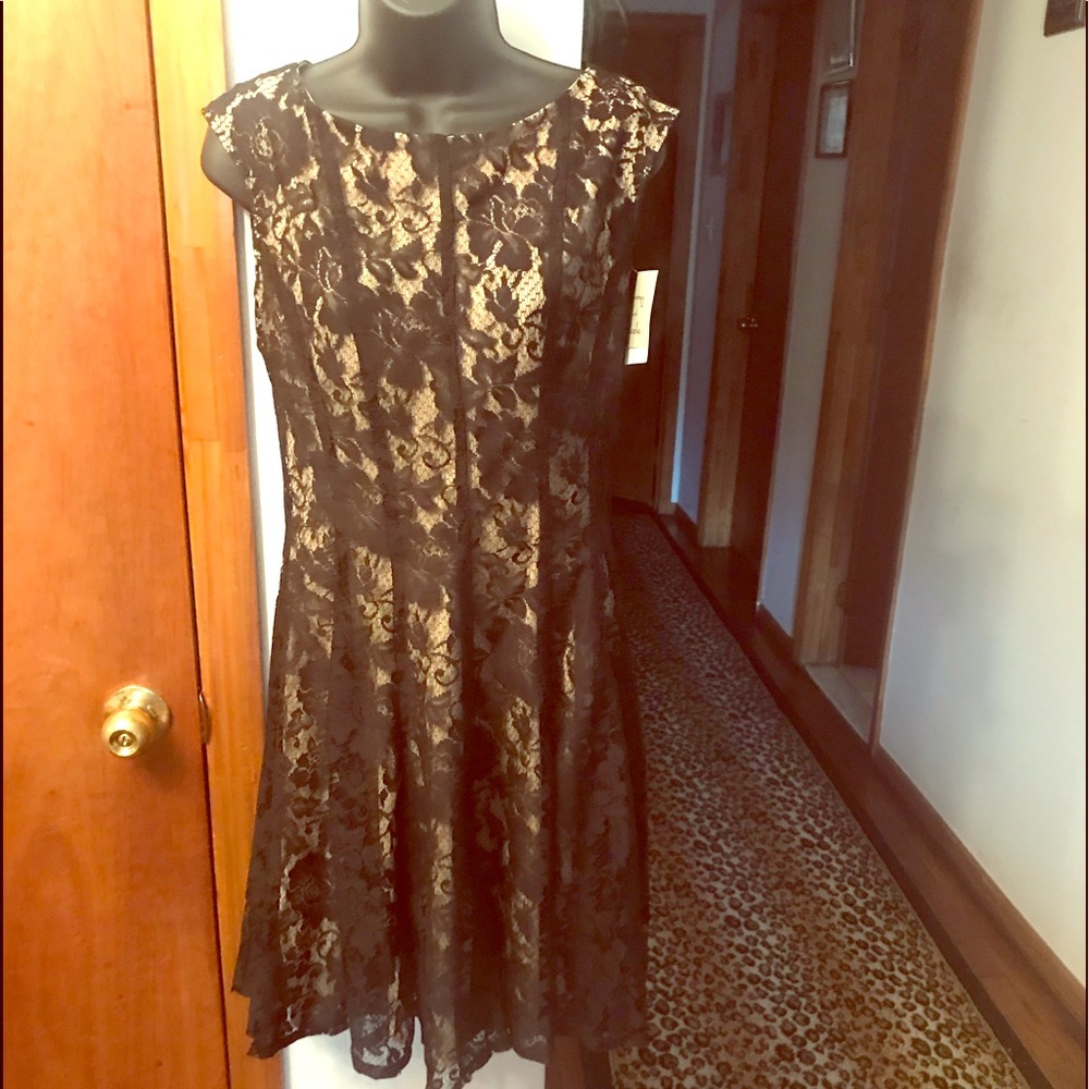 Black lace dress